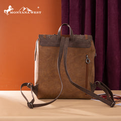 MW1354-9110   Montana West Tooled Aztec Backpack