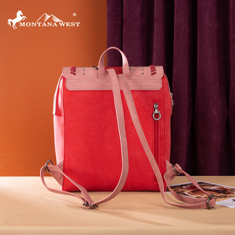 MW1354-9110   Montana West Tooled Aztec Backpack