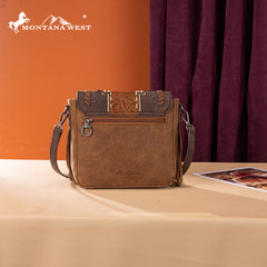 MW1354-8360 Montana West Tooled Aztec Collection Collection Crossbody