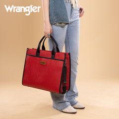 WG288-8119  Wrangler Carry-All Large Tote Work Tote /Crossbody - Red