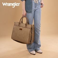 WG288-8119  Wrangler Carry-All Large Tote Work Tote /Crossbody - Tan