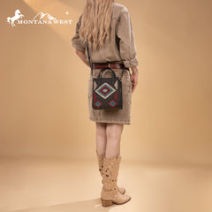 MW1332-160   Montana West Aztec Collection Crossbody