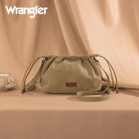 WG227-602  Wrangler Drawstring Small Crossbody Bag -Light Green