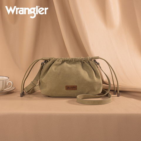 WG227-602  Wrangler Drawstring Small Crossbody Bag -Light Green