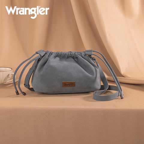 WG227-602  Wrangler Drawstring Small Crossbody Bag -Jean