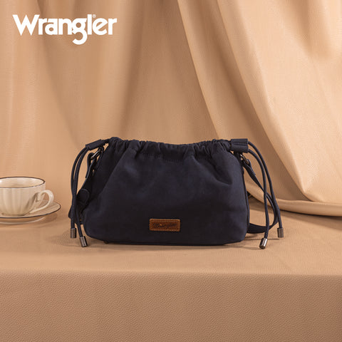 WG227-602  Wrangler Drawstring Small Crossbody Bag -Navy