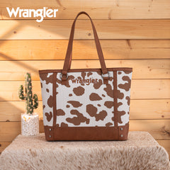 WG301-2002  Wrangler Cow Print Tote