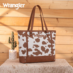 WG301-2002  Wrangler Cow Print Tote