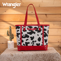 WG301-2002  Wrangler Cow Print Tote