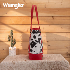 WG301-2002  Wrangler Cow Print Tote