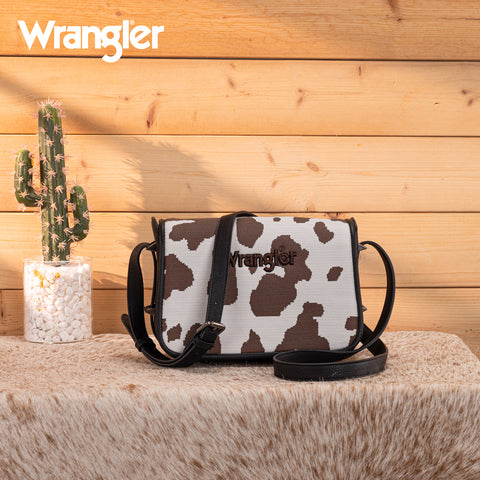 WG301-1833  Wrangler Cow Print  Crossbody
