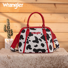 WG301-818  Wrangler Cow Print Satchel/ Crossbody