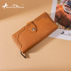 MWL-4202 Montana West Genuine Leather Bi-Fold RFID Protected Wallet