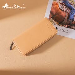 MWL-4202 Montana West Genuine Leather Bi-Fold RFID Protected Wallet