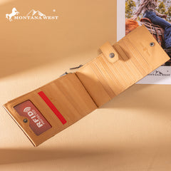 MWL-4203 Montana West Genuine Leather Bi-Fold Wallet/Card Organizer