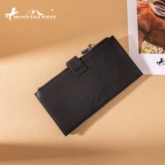 MWL-4203 Montana West Genuine Leather Bi-Fold Wallet/Card Organizer