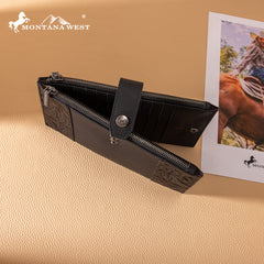 MWL-4203 Montana West Genuine Leather Bi-Fold Wallet/Card Organizer
