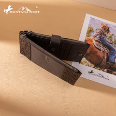 MWL-4203 Montana West Genuine Leather Bi-Fold Wallet/Card Organizer