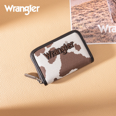 WG301-W083    Wrangler Cow Print Small Wallet