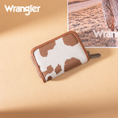 WG301-W083    Wrangler Cow Print Small Wallet