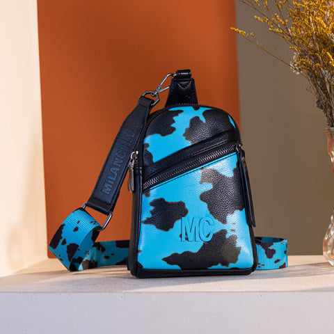 MC-3354  Milan Chiva  Sling Bag/Crossbody/Chest Bag -Turquoise