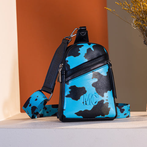 MC-3354  Milan Chiva  Sling Bag/Crossbody/Chest Bag -Turquoise