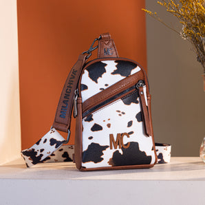 MC-3354  Milan Chiva  Sling Bag/Crossbody/Chest Bag -Brown