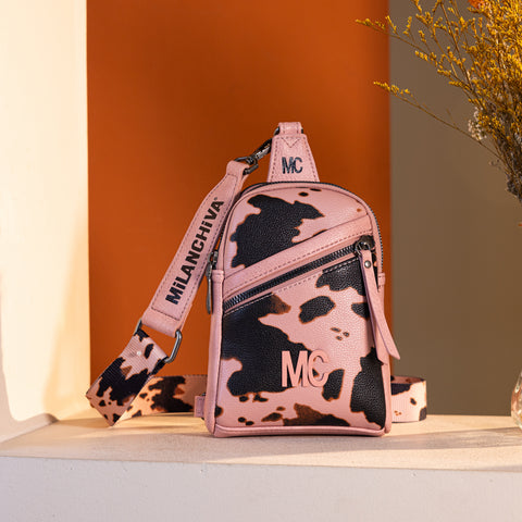 MC-3354  Milan Chiva  Sling Bag/Crossbody/Chest Bag -Pink