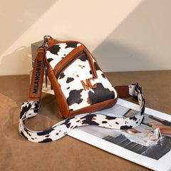 MC-3354  Milan Chiva  Sling Bag/Crossbody/Chest Bag -Brown