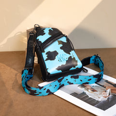 MC-3354  Milan Chiva  Sling Bag/Crossbody/Chest Bag -Turquoise
