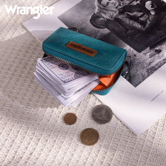 WG200-W053  Wrangler Small Wallet RFID Card Holder - Turquoise
