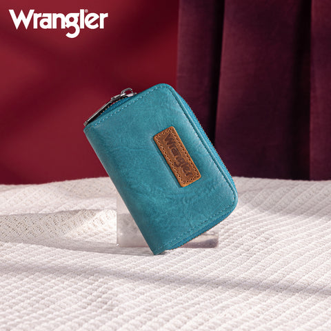 WG200-W053  Wrangler Small Wallet RFID Card Holder - Turquoise