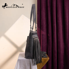 MW1340G-8317 Montana West Fringe Collection Concealed Carry Tote