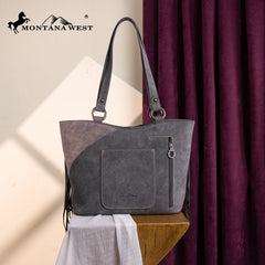 MW1340G-8317 Montana West Fringe Collection Concealed Carry Tote