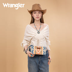 WG275-181  Wrangler Sherpa Aztec Canvas  Clutch -Jean