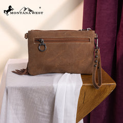 MW1340-181   Montana West Fringe Collection Clutch/Crossbody