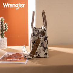 WG286-8120S  Wrangler Camo Print Concealed Carry Tote/Crossbody -Brown