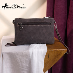 MW1340-181   Montana West Fringe Collection Clutch/Crossbody