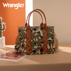 WG286-8120S  Wrangler Camo Print Concealed Carry Tote/Crossbody -Green