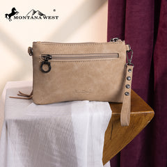 MW1340-181   Montana West Fringe Collection Clutch/Crossbody