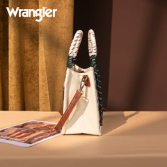WG206-8122  Wrangler Cactus Print Tote/Crossbody -Beige