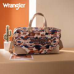 WG302-5110KH    Wrangler Aztec Print Duffle/Crossbody -Khaki