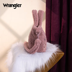 WG266-8015  Wrangler Sherpa Aztec Sherpa Small Tote/Crossbody - Dark Pink