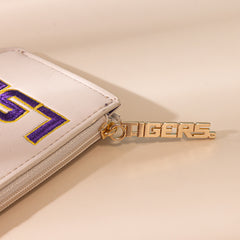 NC-LSU021BG  Louisiana State University Fighting Tigers Zip Card Case-Beige