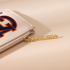 NC-AU021TN Auburn University Tigers Zip Card Case-Tan