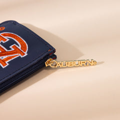 NC-AU021NY Auburn University Tigers Zip Card Case-Navy