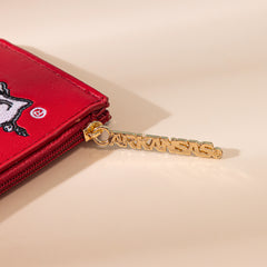 NC-AFU021BDY University of Arkansas Razorbacks Zip Card Case-Burgundy