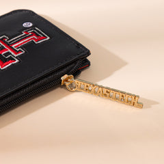 NC-TTU021BK  University of Texas Tech Red Raiders Zip Card Case-Black