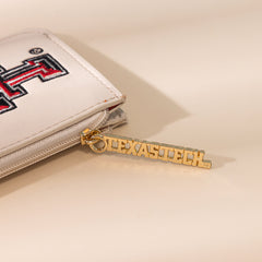 NC-TTU021BG  University of Texas Tech Red Raiders Zip Card Case-Beige
