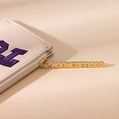 NC-TCU021BG  Texas Christian University Horned Frogs Zip Card Case-Beige